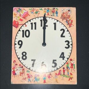 Learn to Tell Time Kids Teaching Clock
